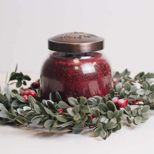 Frozen Cranberry Wreath - Candle Ring