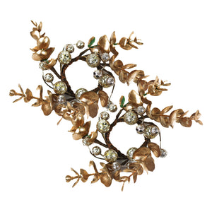 Golden Forest - Taper Candle Rings (Set of 2)