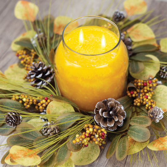 Pinecone Eucalyptus - Candle Ring - Product Image by A Cheerful Giver