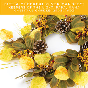 Pinecone Eucalyptus - Candle Ring - Product Image by A Cheerful Giver