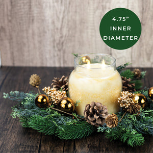 Golden Pine - Candle Ring - Product Image by A Cheerful Giver