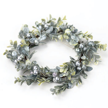 Silver & Snowberry - Candle Ring by A Cheerful Giver
