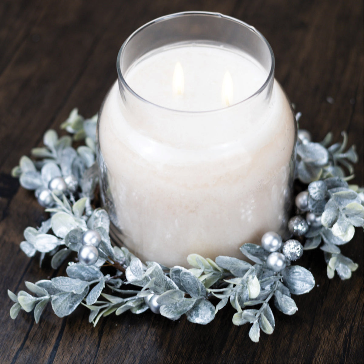 Silver & Snowberry - Candle Ring - Product Image by A Cheerful Giver