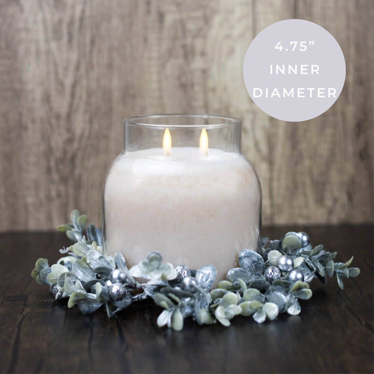 Silver & Snowberry - Candle Ring - Product Image by A Cheerful Giver