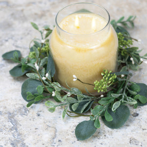 Spring Eucalyptus - Candle Ring - Product Image by A Cheerful Giver