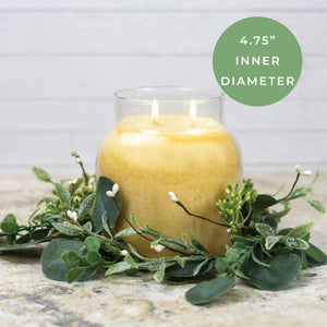Spring Eucalyptus - Candle Ring - Product Image by A Cheerful Giver