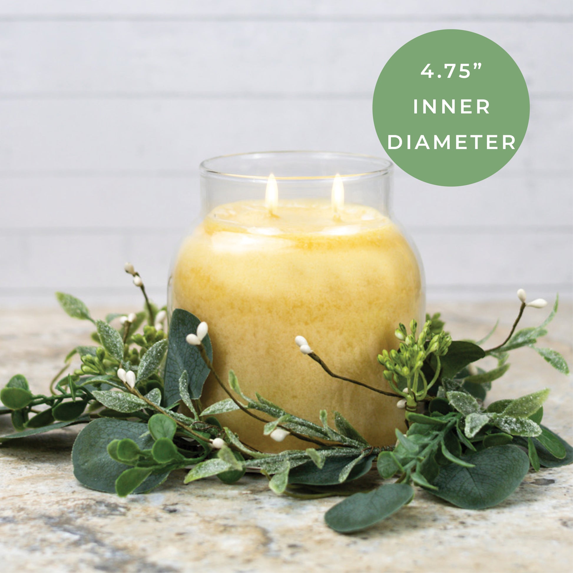 Spring Eucalyptus - Candle Ring - Product Image by A Cheerful Giver