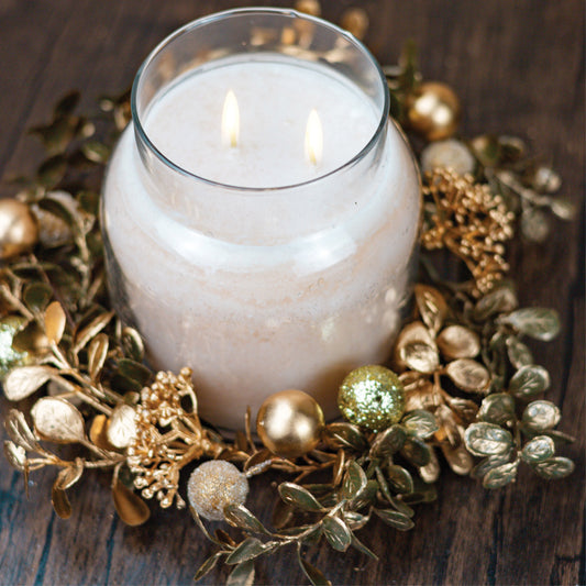 Gilded Autumn Leaves - Candle Ring - Product Image by A Cheerful Giver