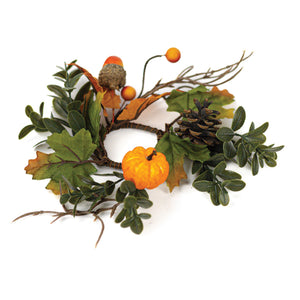 Pumpkin Patch - Taper Candle Rings (Set of 2) - Product Image by A Cheerful Giver