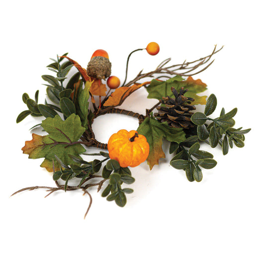 Pumpkin Patch - Taper Candle Rings (Set of 2) - Product Image by A Cheerful Giver