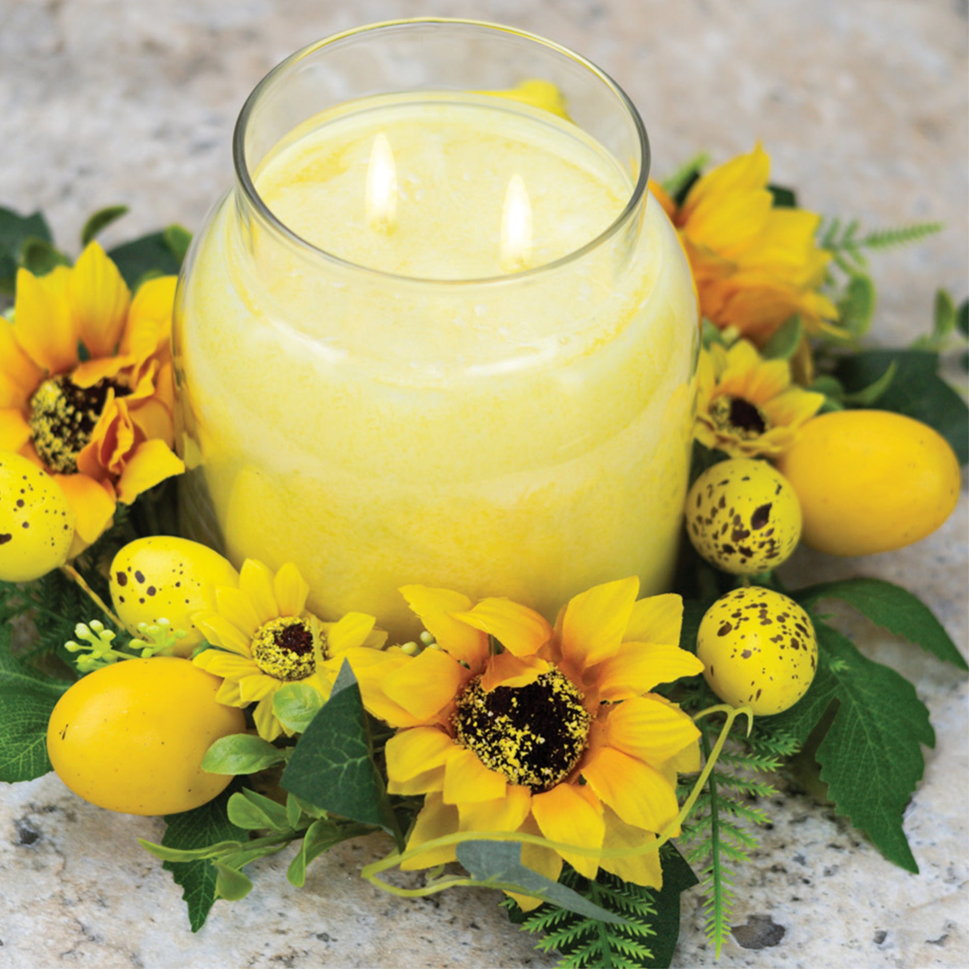Sunflower Nest - Candle Ring - Product Image by A Cheerful Giver