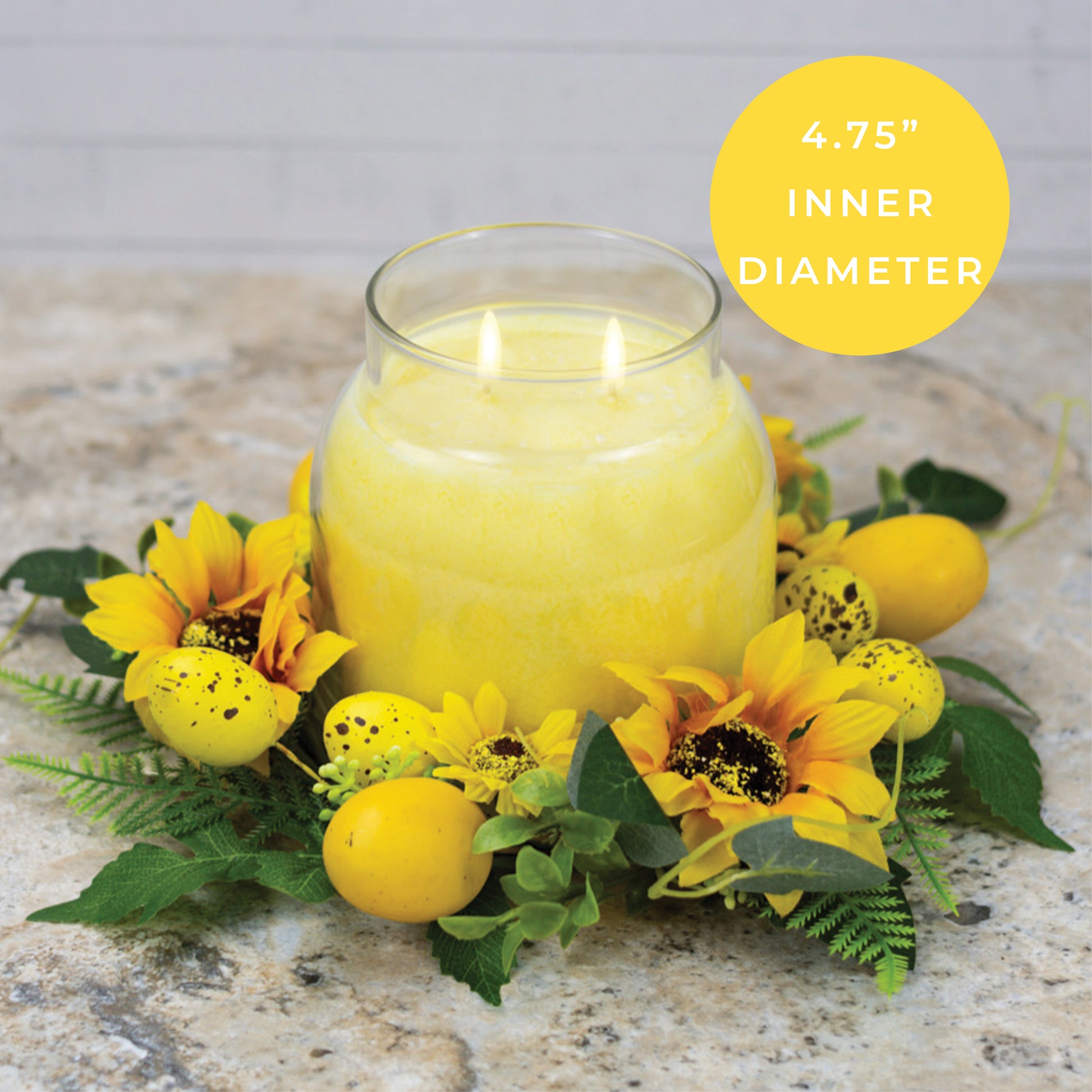 Sunflower Nest - Candle Ring - Product Image by A Cheerful Giver