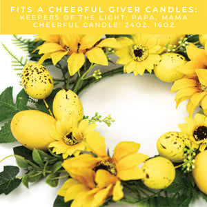 Sunflower Nest - Candle Ring - Product Image by A Cheerful Giver