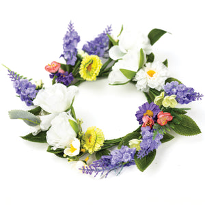 Lilac Flower Crown - Candle Ring by A Cheerful Giver