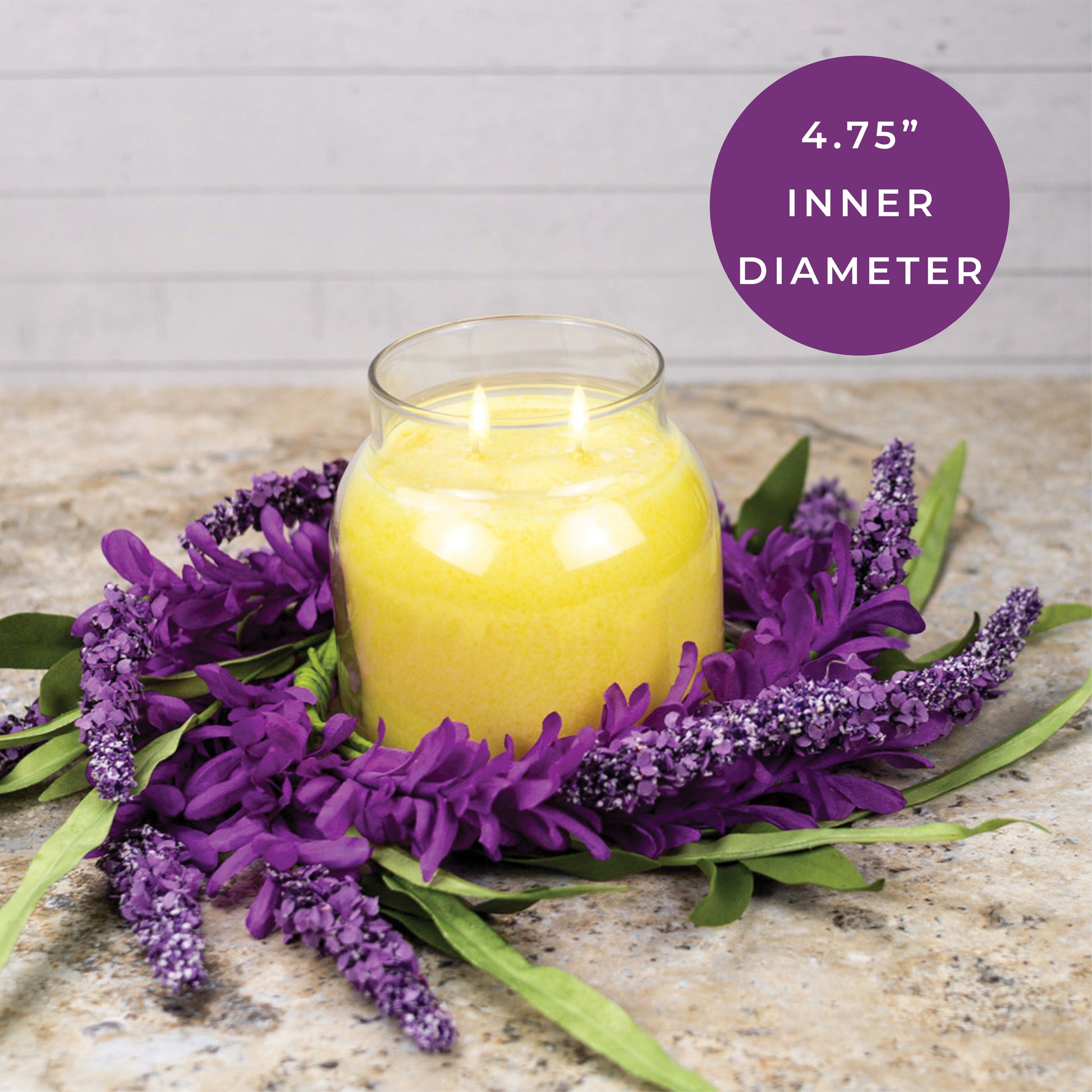 Purple Lilac Breeze - Candle Ring - Product Image by A Cheerful Giver