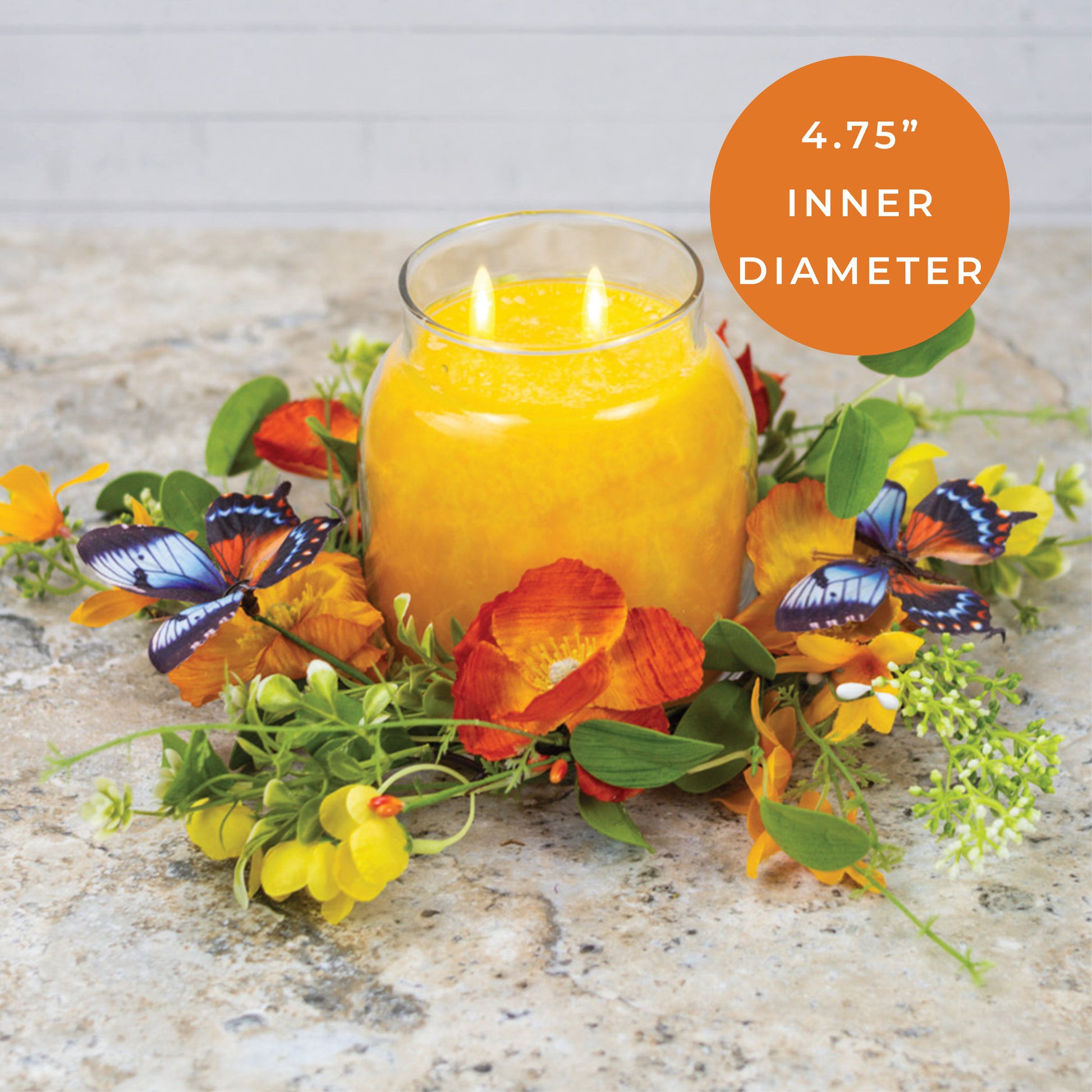 Secret Butterfly Garden - Candle Ring - Product Image by A Cheerful Giver