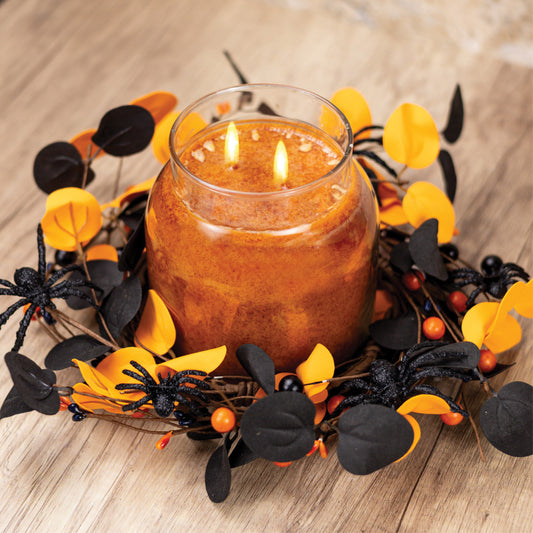 Spooky Spider Vines - Candle Ring - Product Image by A Cheerful Giver