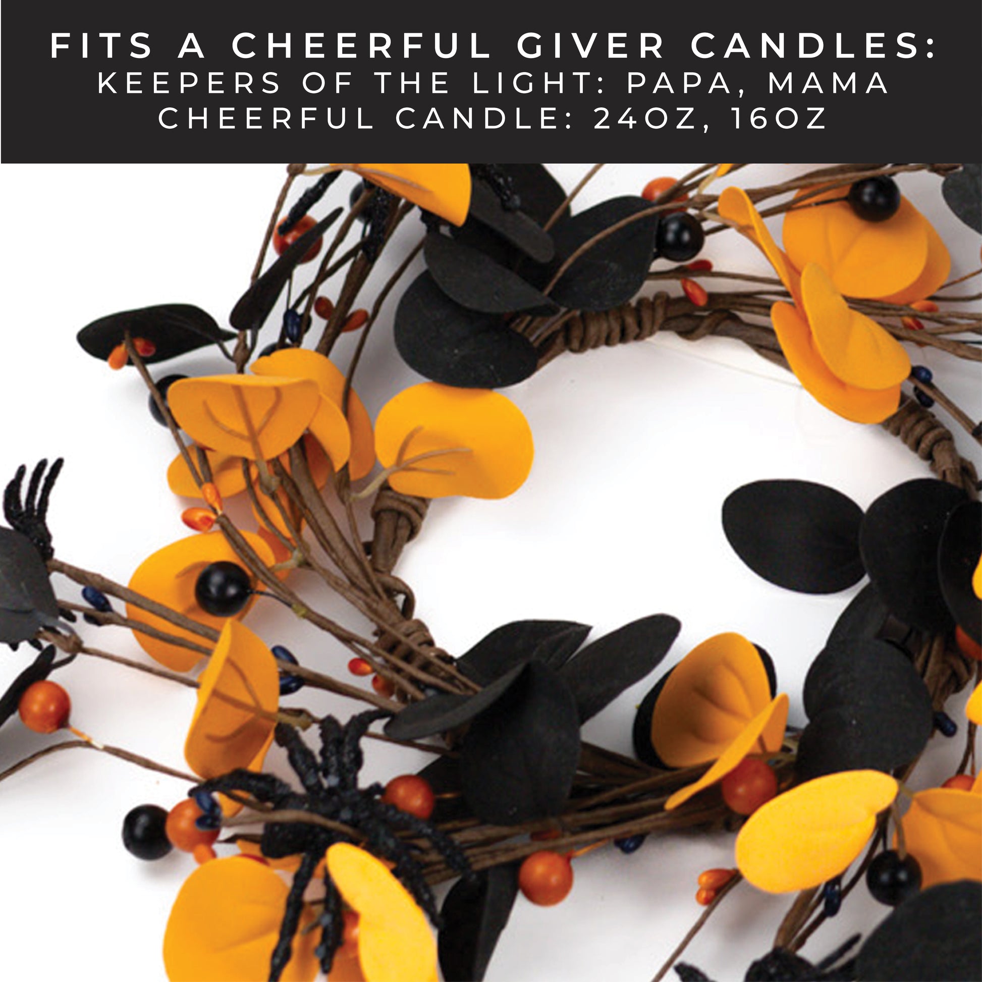 Spooky Spider Vines - Candle Ring - Product Image by A Cheerful Giver