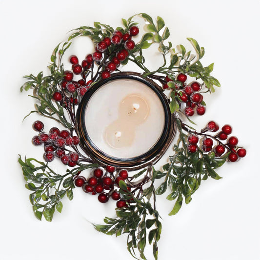 Frosted Cranberry - Candle Ring