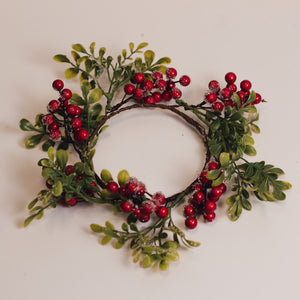 Frosted Cranberry - Candle Ring