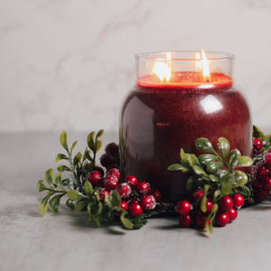 Frosted Cranberry - Candle Ring