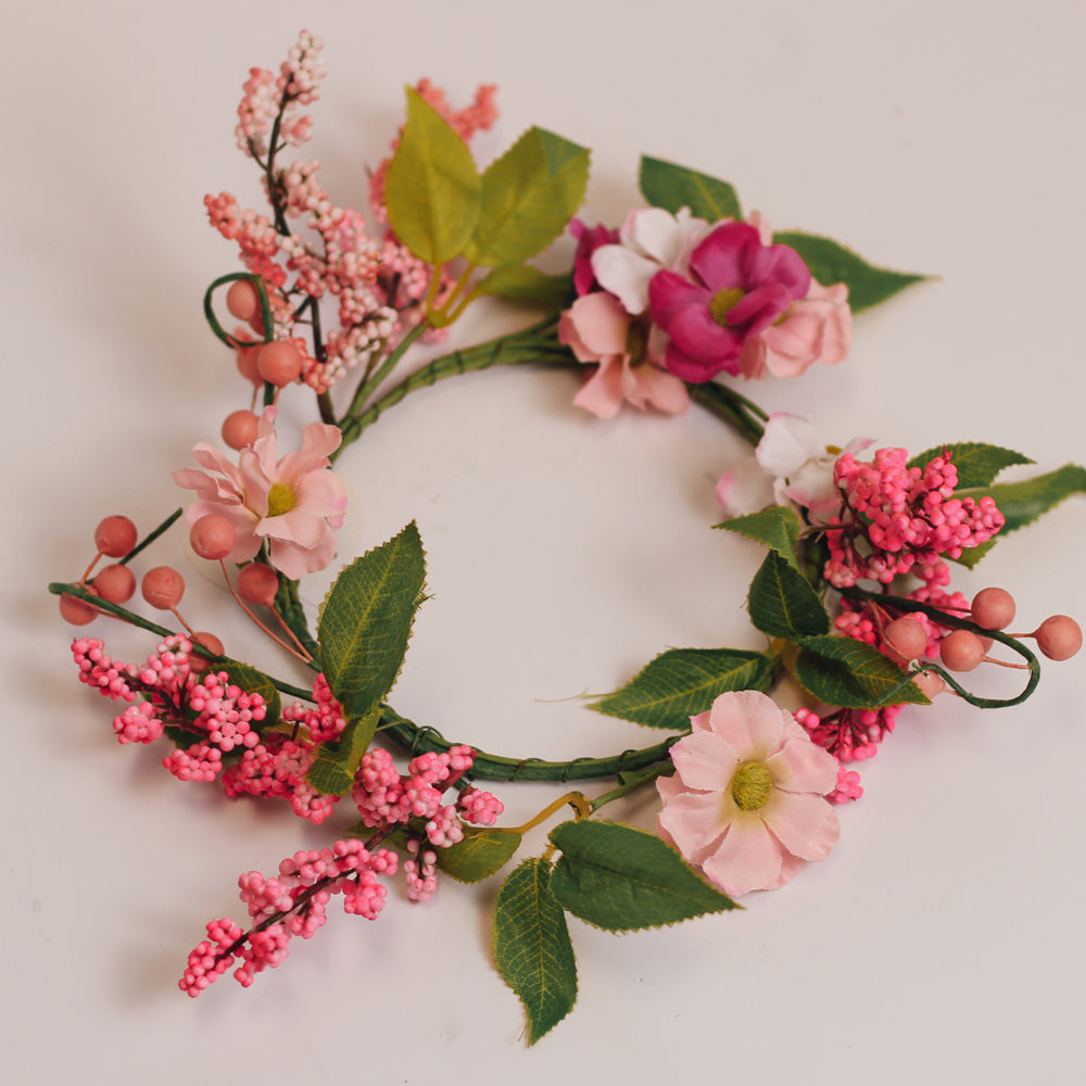 Pink Blossom - Candle Ring