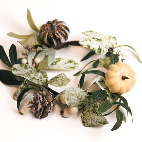 Pine Willow Pumpkin - Candle Ring