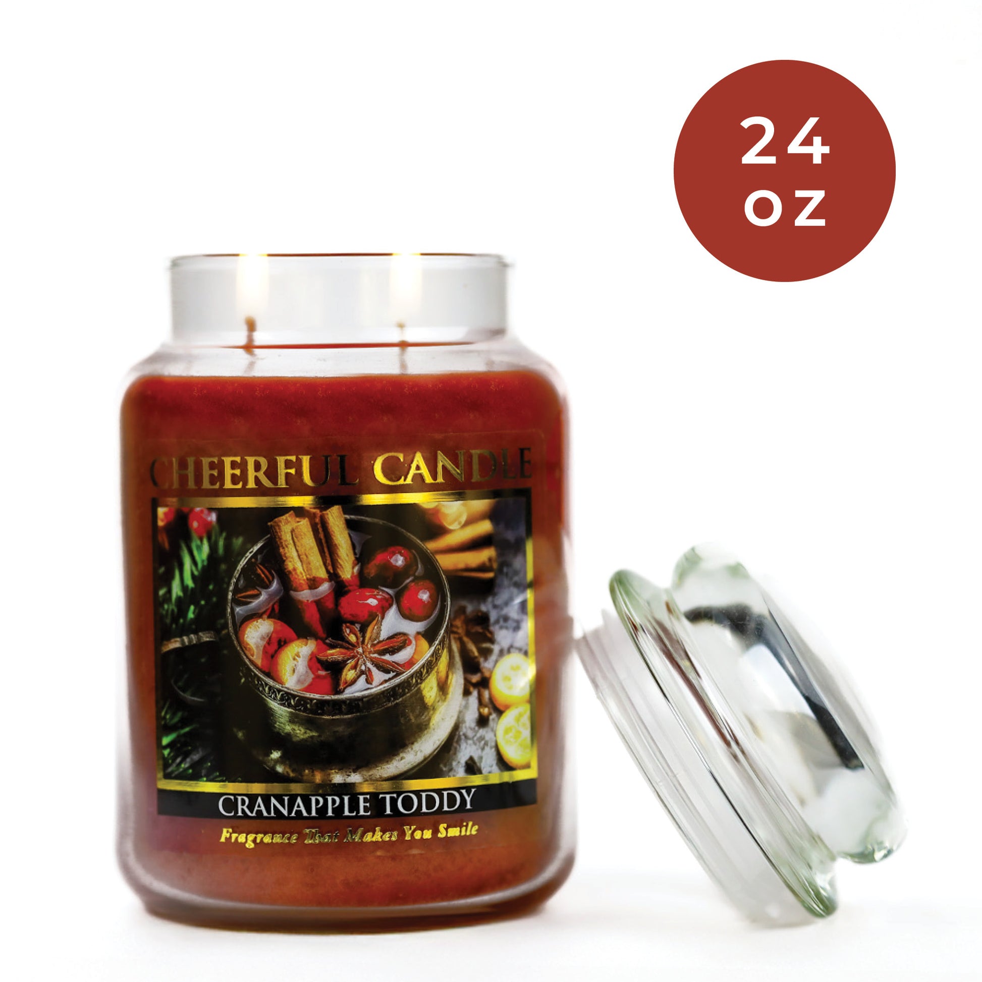 Cranapple Toddy - 24 oz Cheerful Candle