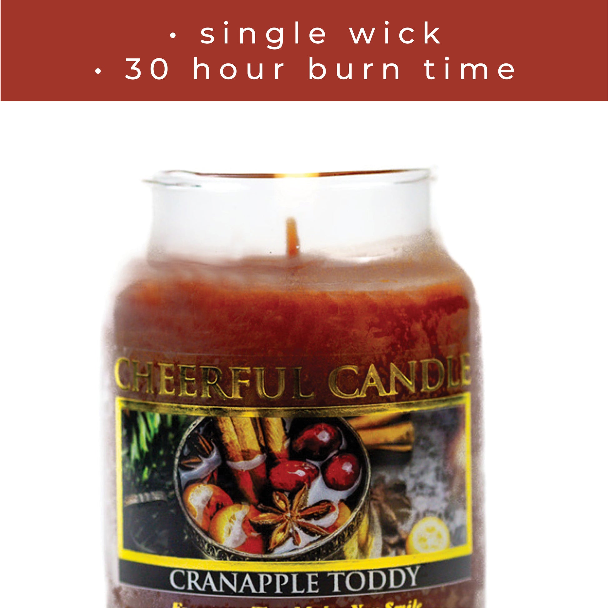 Cranapple Toddy - 6 oz Cheerful Candle