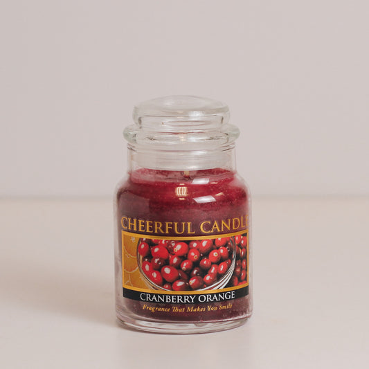 Cranberry Orange - 6 oz Cheerful Candle