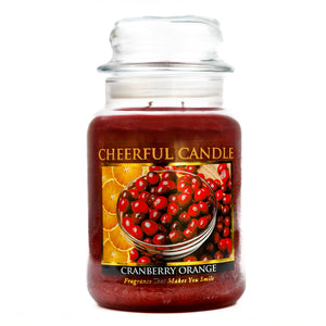 Cranberry Orange - 24 oz Cheerful Candle