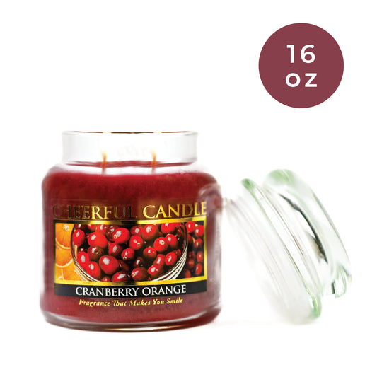 Cranberry Orange - 16 oz Cheerful Candle
