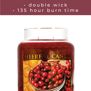 Cranberry Orange - 24 oz Cheerful Candle