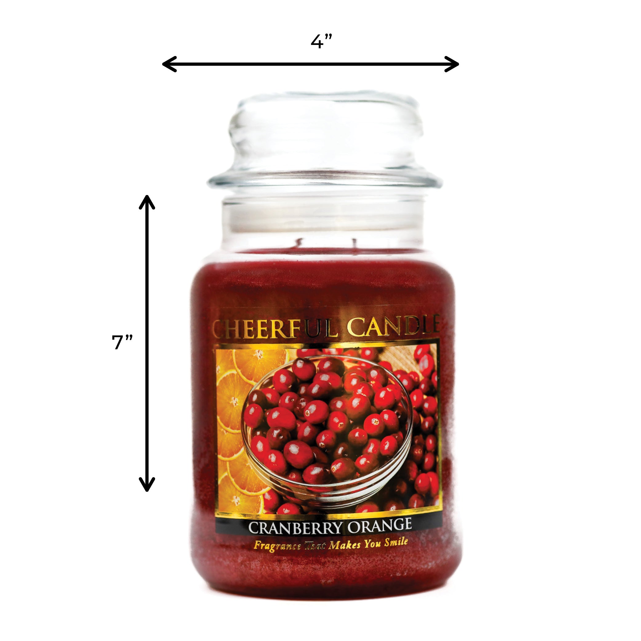 Cranberry Orange 24oz Candle | A Cheerful Giver