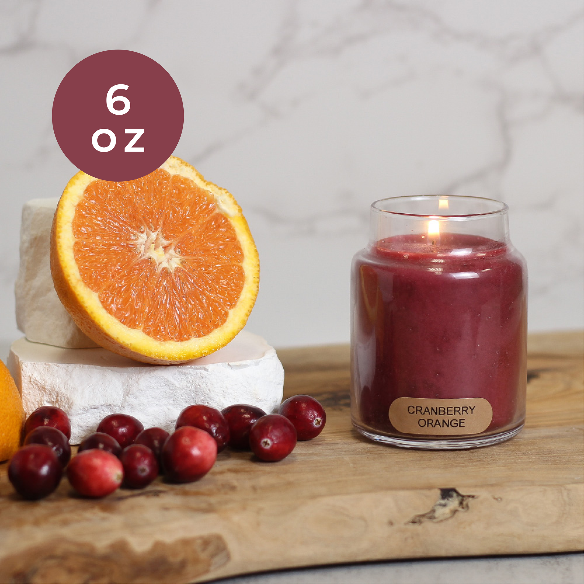 Cranberry Orange - 6 oz Baby Candle