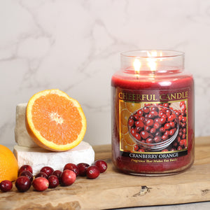 Cranberry Orange - 24 oz Cheerful Candle