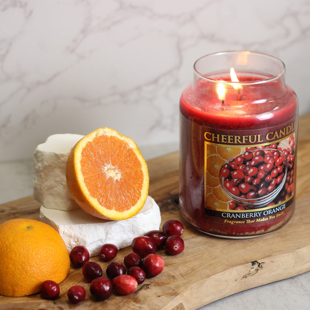 Cranberry Orange - 24 oz Cheerful Candle