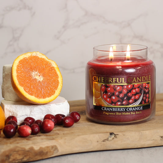 Cranberry Orange - 16 oz Cheerful Candle