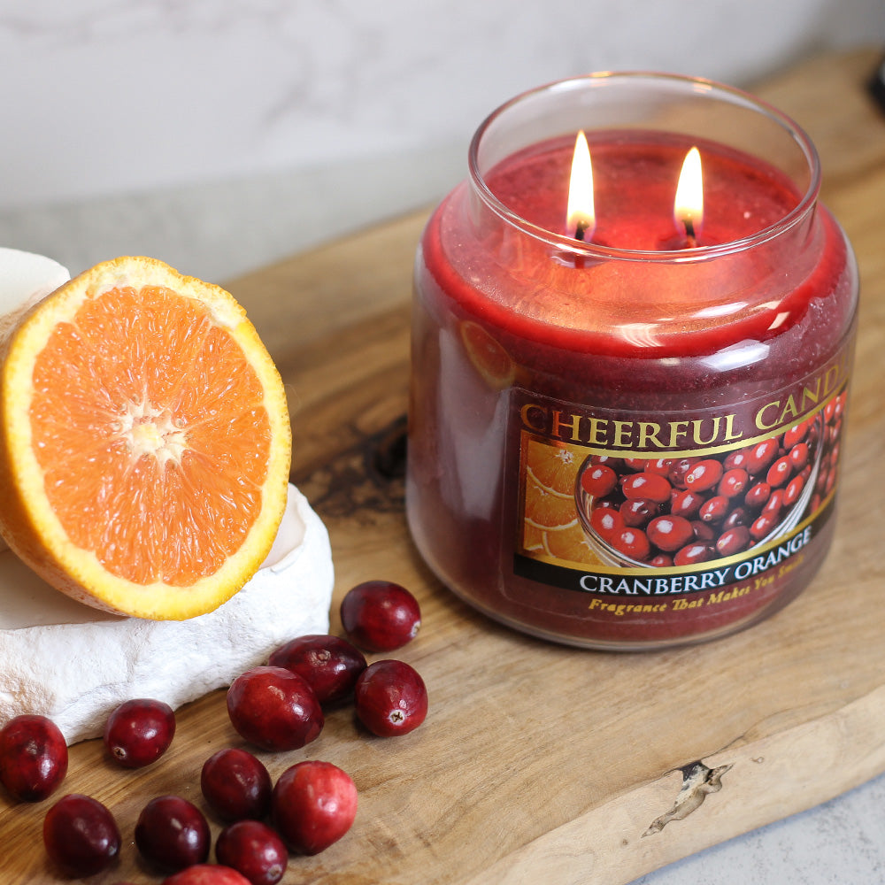 Cranberry Orange - 16 oz Cheerful Candle