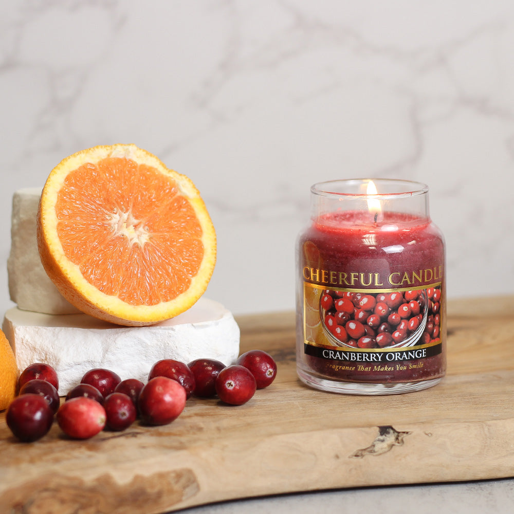 Cranberry Orange - 6 oz Cheerful Candle