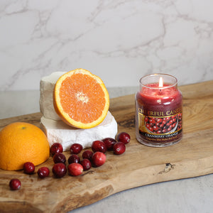 Cranberry Orange - 6 oz Cheerful Candle