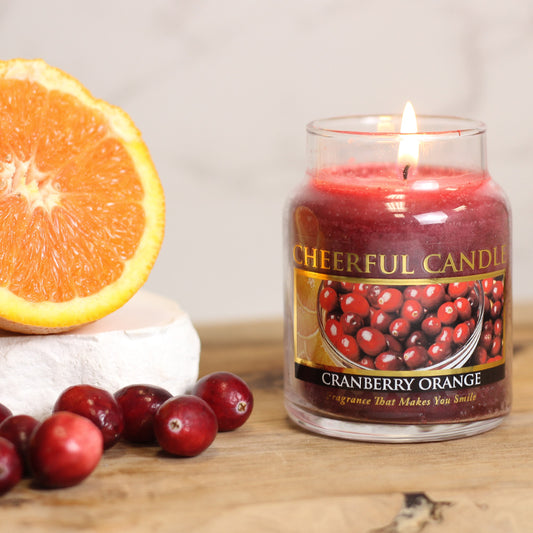 Cranberry Orange - 6 oz Cheerful Candle