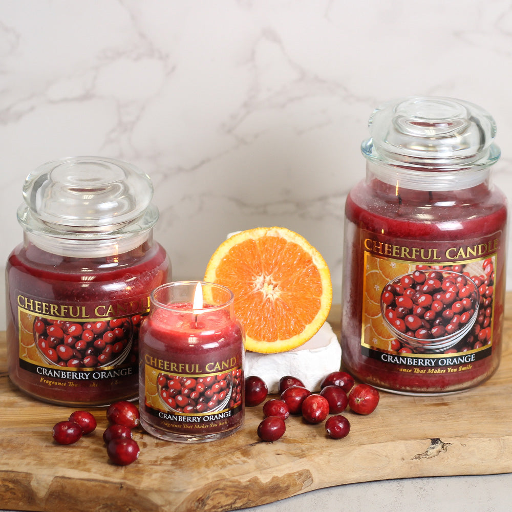 Cranberry Orange - 24 oz Cheerful Candle