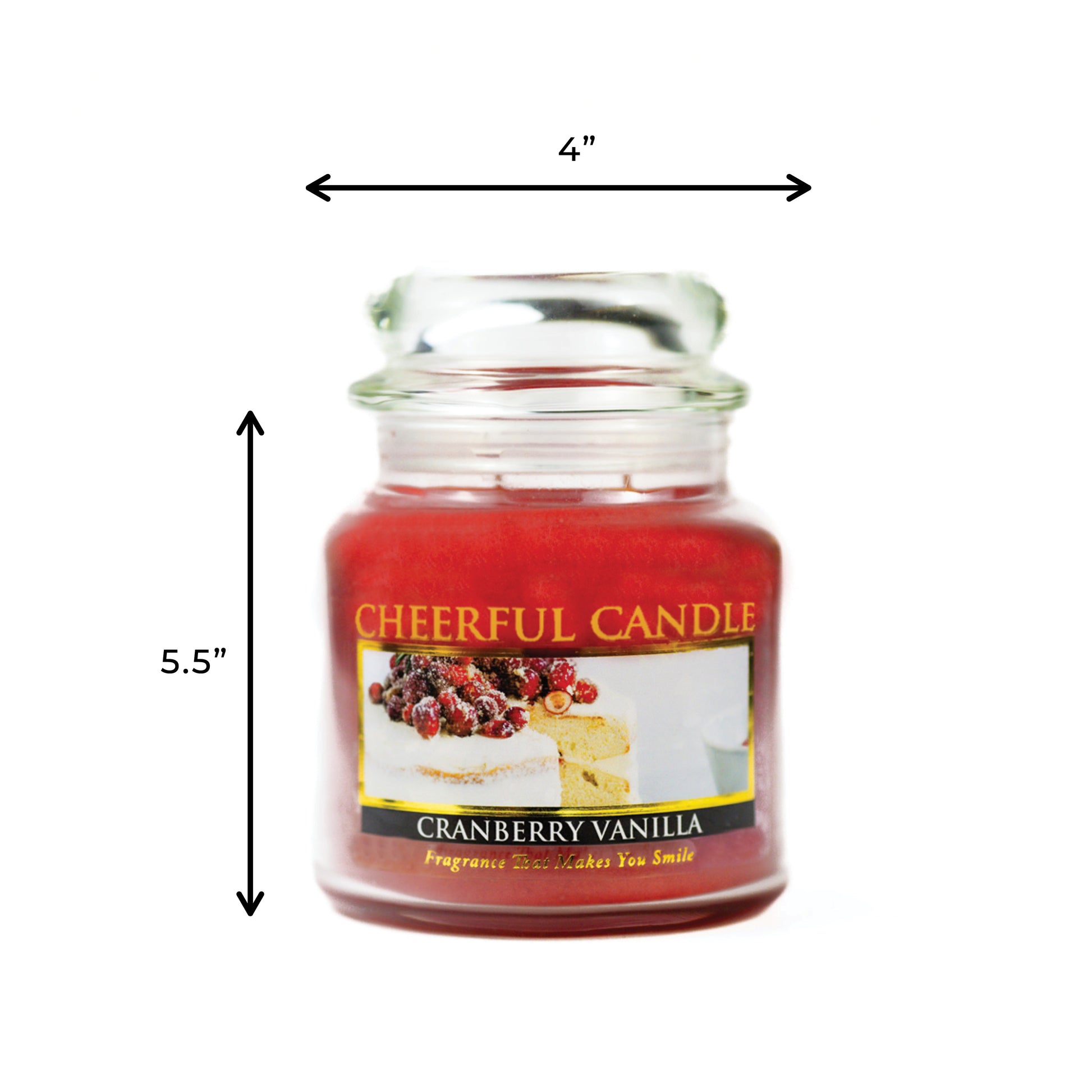 Cranberry Vanilla - 16 oz Cheerful Candle