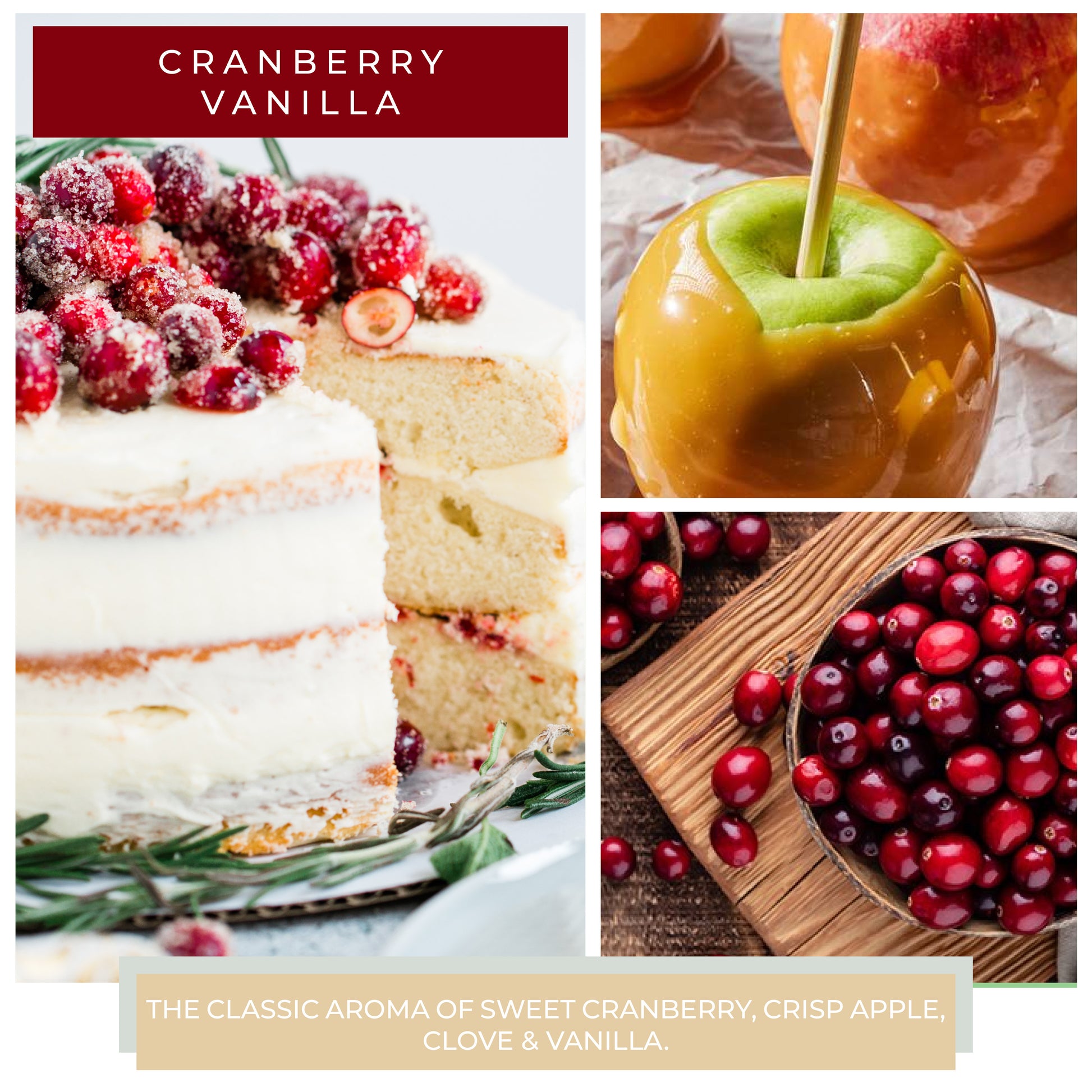 Cranberry Vanilla - 24 oz Cheerful Candle