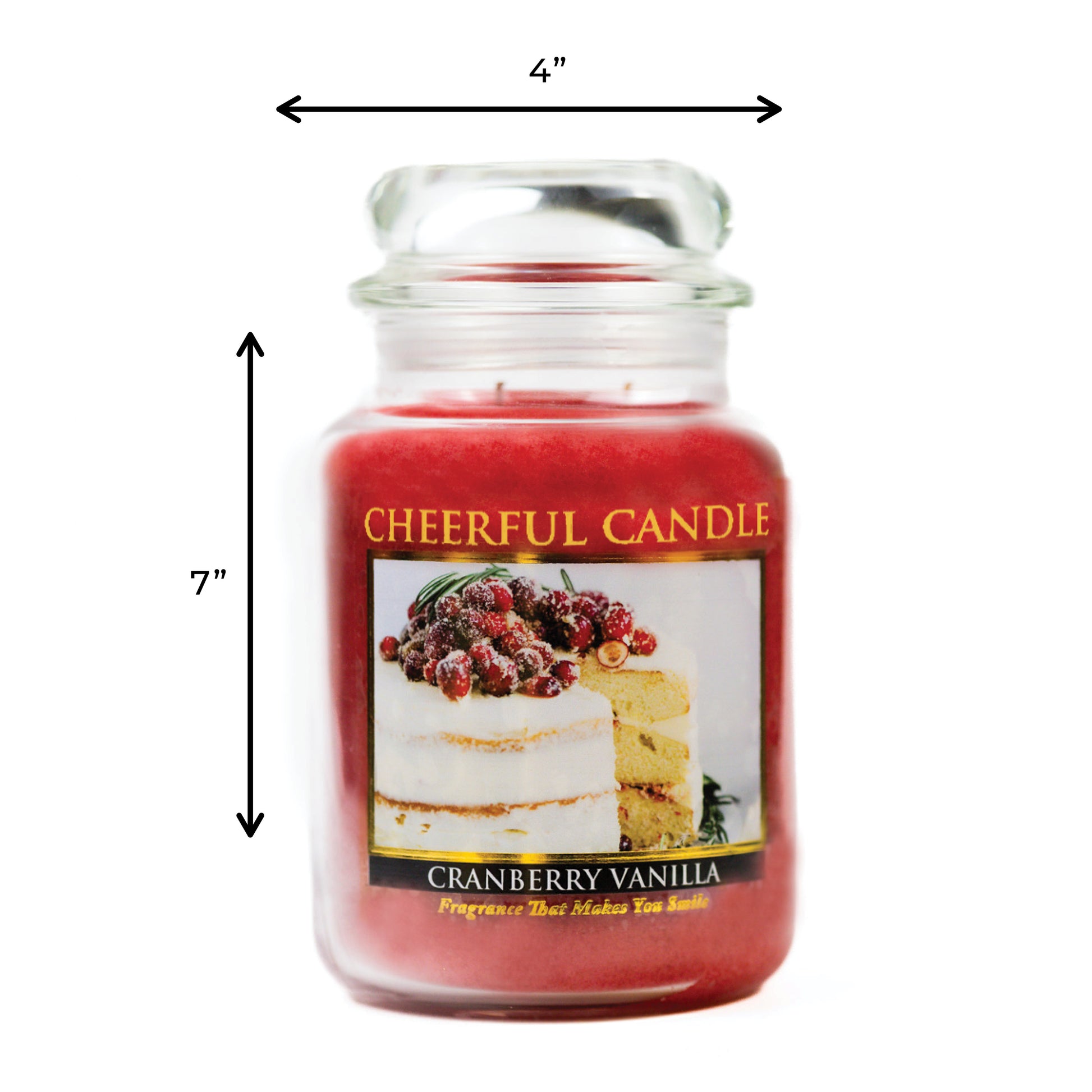 Cranberry Vanilla - 24 oz Cheerful Candle