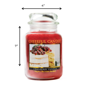 Cranberry Vanilla - 24 oz Cheerful Candle