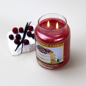 Cranberry Vanilla - 24 oz Cheerful Candle - Product Image by A Cheerful Giver