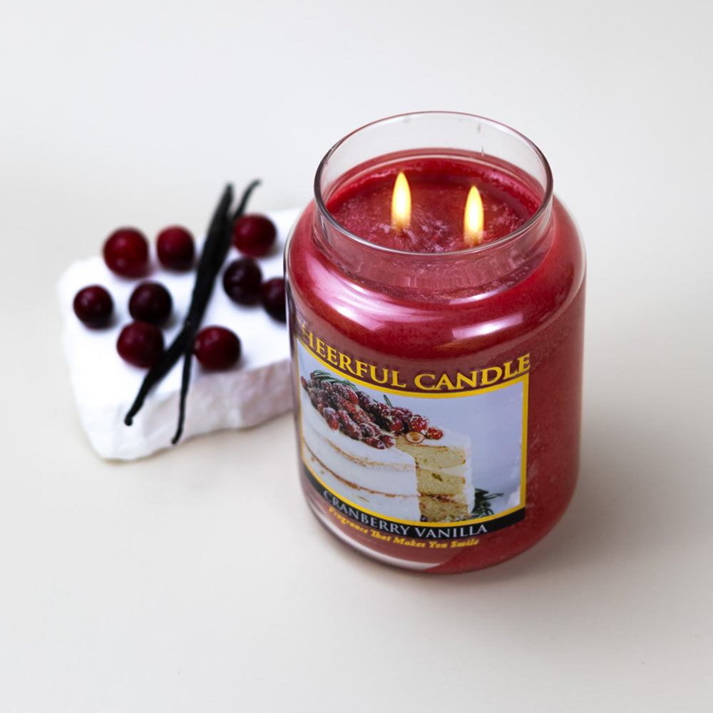 Cranberry Vanilla - 24 oz Cheerful Candle - Product Image by A Cheerful Giver