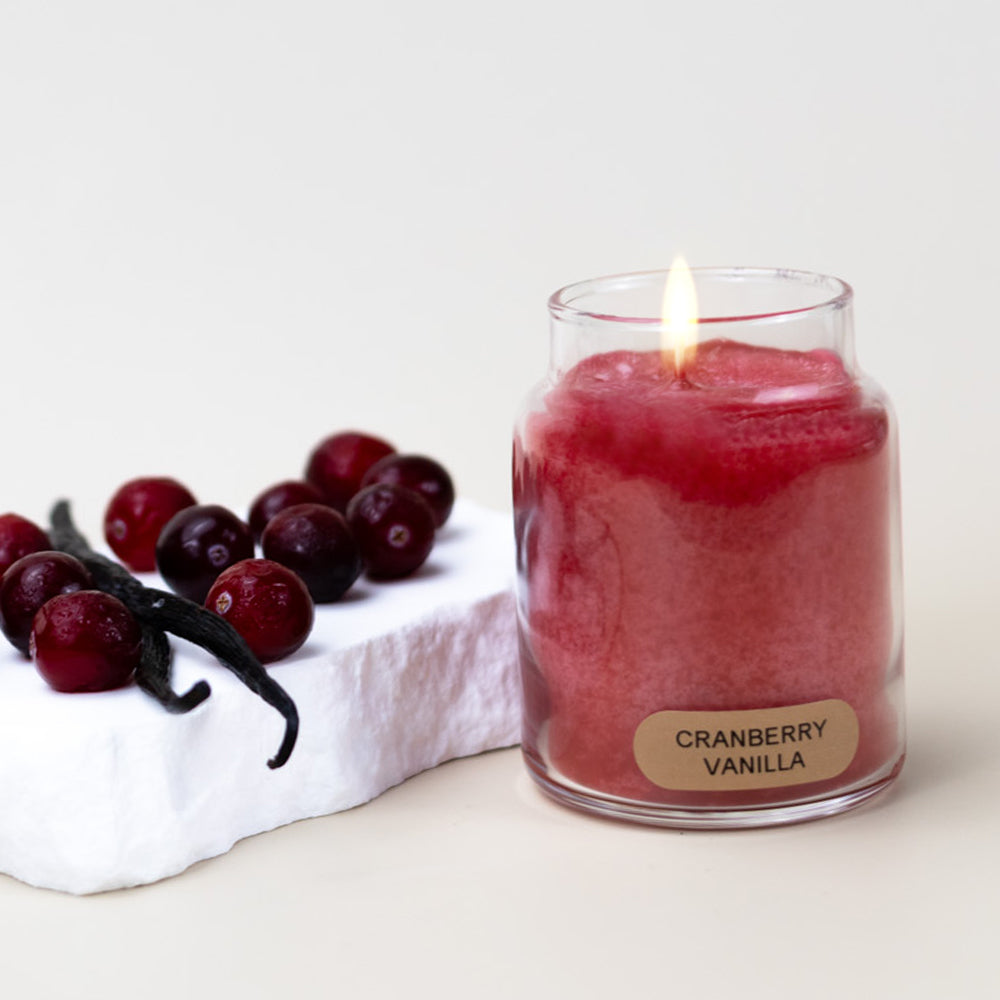 Cranberry Vanilla - 6 oz Baby Candle - Product Image by A Cheerful Giver